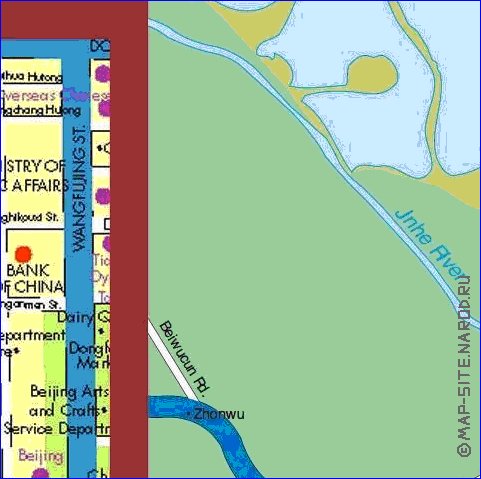 carte de Pekin en anglais