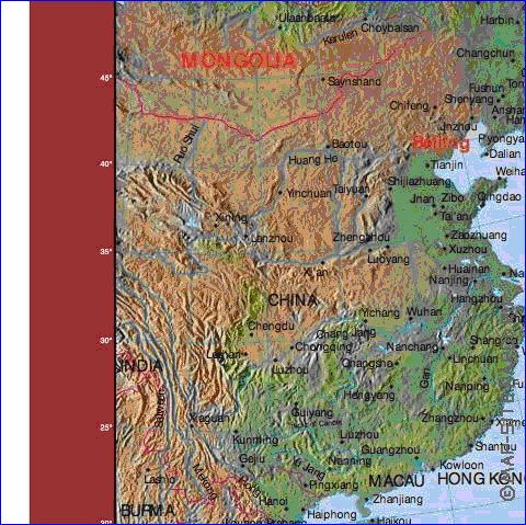 carte de Pekin en anglais