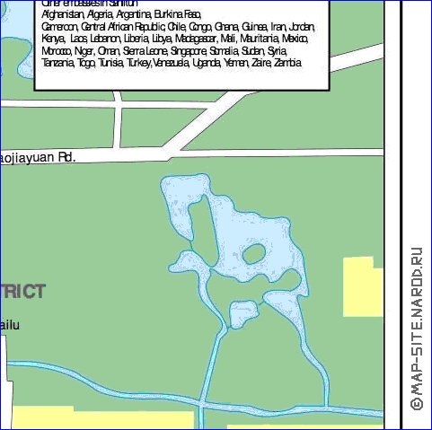 carte de Pekin en anglais