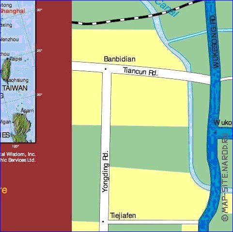 carte de Pekin en anglais