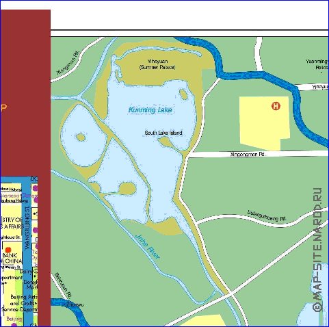 carte de Pekin en anglais