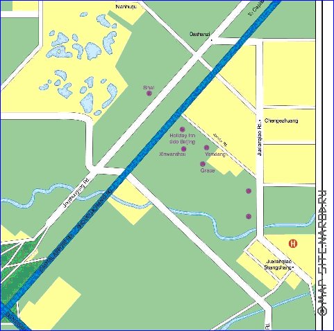 carte de Pekin en anglais