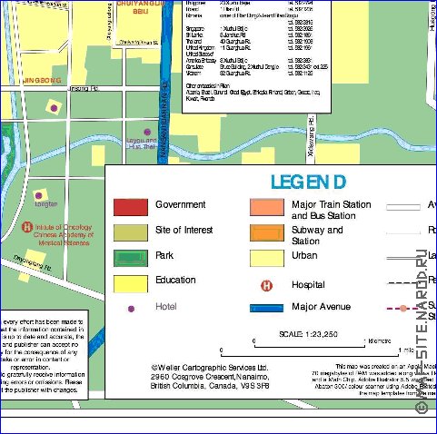 carte de Pekin en anglais