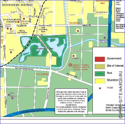 carte de Pekin en anglais