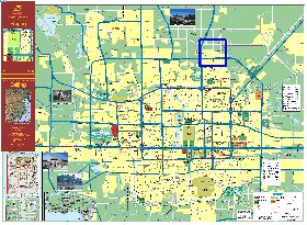 carte de Pekin en anglais