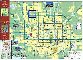 carte de Pekin en anglais