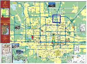 carte de Pekin en anglais