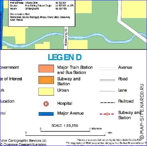 carte de Pekin en anglais