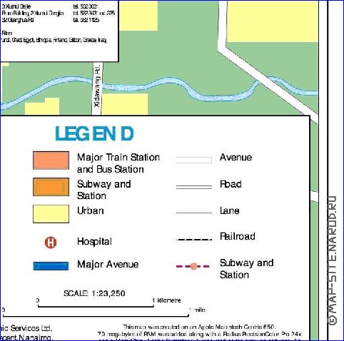 carte de Pekin en anglais