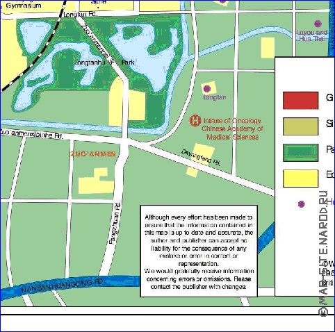 carte de Pekin en anglais