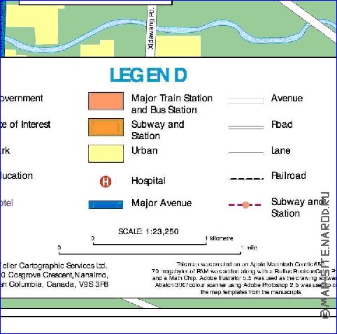 carte de Pekin en anglais