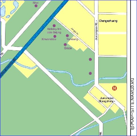 carte de Pekin en anglais