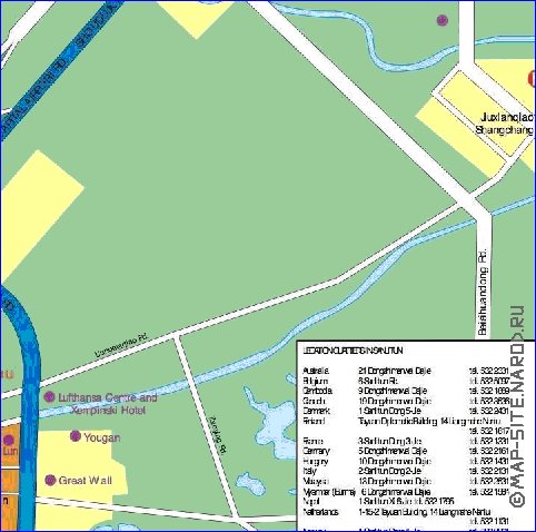 carte de Pekin en anglais