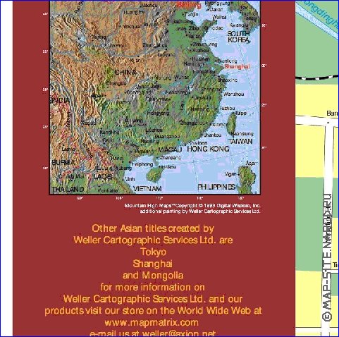 carte de Pekin en anglais