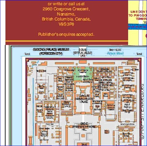 carte de Pekin en anglais