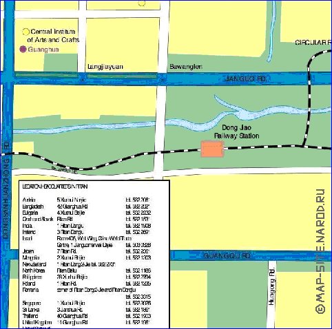 carte de Pekin en anglais