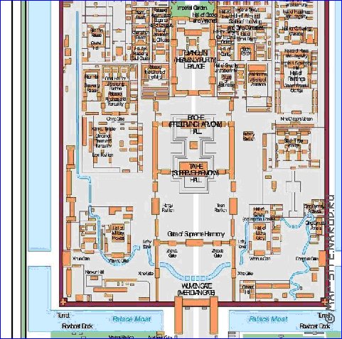 carte de Pekin en anglais