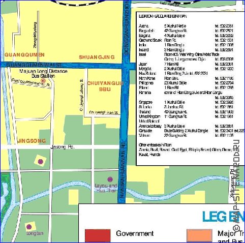 carte de Pekin en anglais