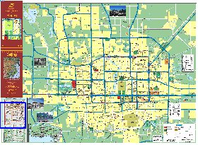 carte de Pekin en anglais