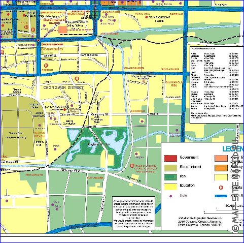 carte de Pekin en anglais