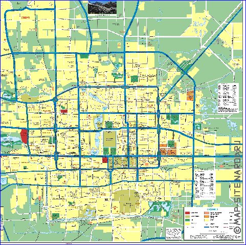 carte de Pekin en anglais