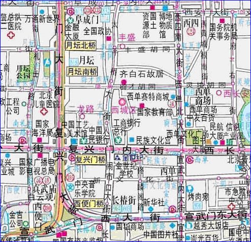 mapa de Pequim em chines