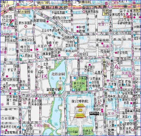 mapa de Pequim em chines