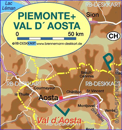 carte de Piemont