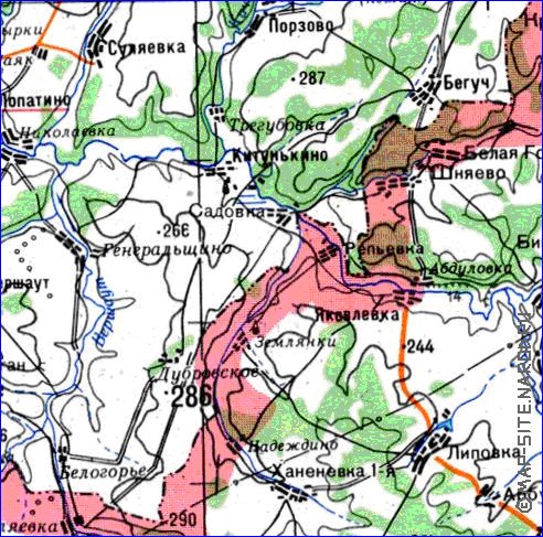 mapa de Oblast de Penza