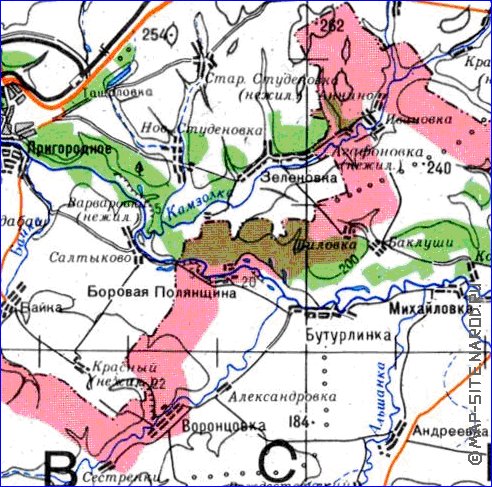 mapa de Oblast de Penza