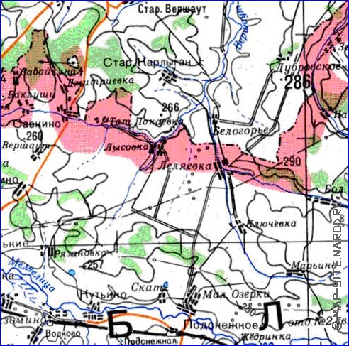 mapa de Oblast de Penza