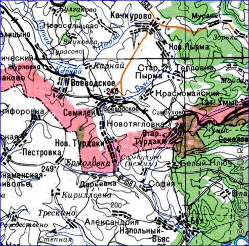 mapa de Oblast de Penza