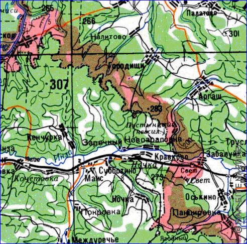 mapa de Oblast de Penza