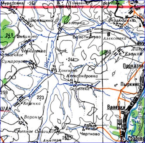 mapa de Oblast de Penza