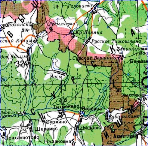 mapa de Oblast de Penza