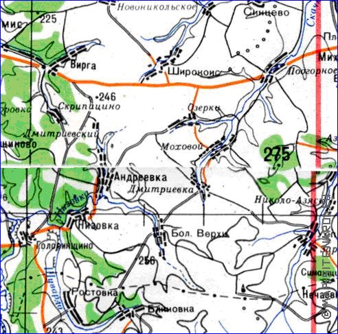 mapa de Oblast de Penza