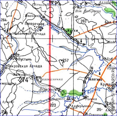 mapa de Oblast de Penza