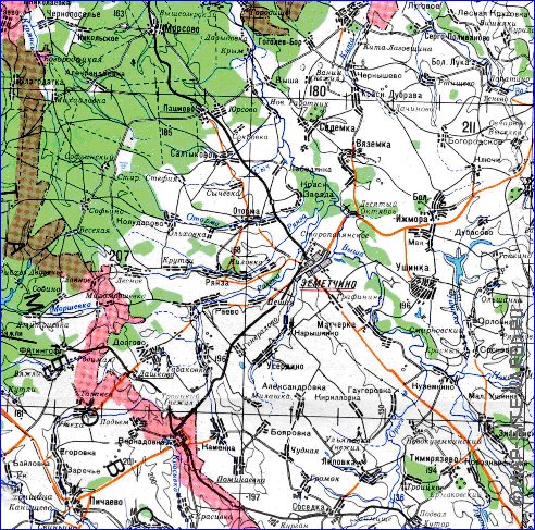 mapa de Oblast de Penza