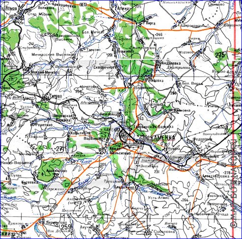 mapa de Oblast de Penza