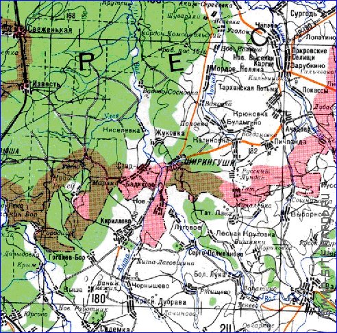 mapa de Oblast de Penza