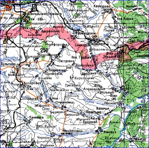 mapa de Oblast de Penza