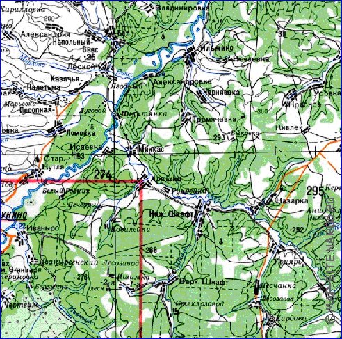 mapa de Oblast de Penza