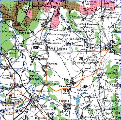 mapa de Oblast de Penza