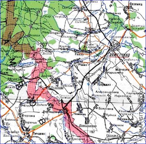 mapa de Oblast de Penza