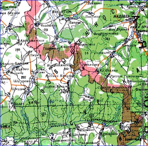 mapa de Oblast de Penza