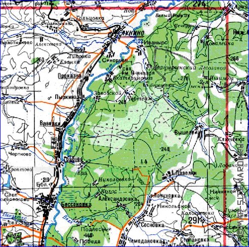 mapa de Oblast de Penza