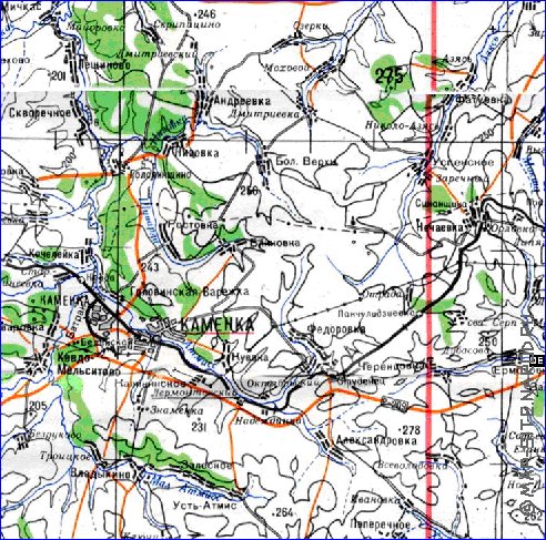 mapa de Oblast de Penza