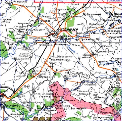 mapa de Oblast de Penza