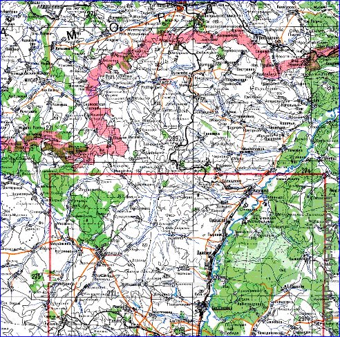 mapa de Oblast de Penza