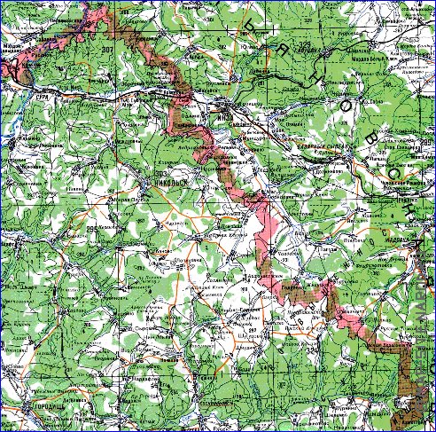 mapa de Oblast de Penza